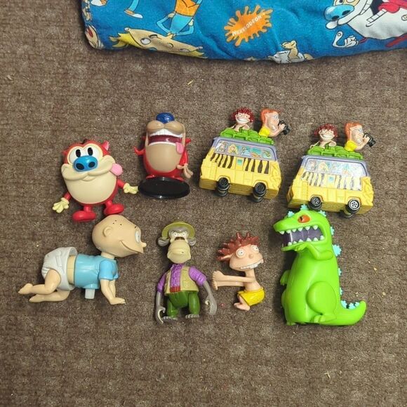 Nickelodeon Cartoon Ren Stimpy Reptar The Rugrats Tommy Chuckie Lounge Pants - Picture 8 of 8